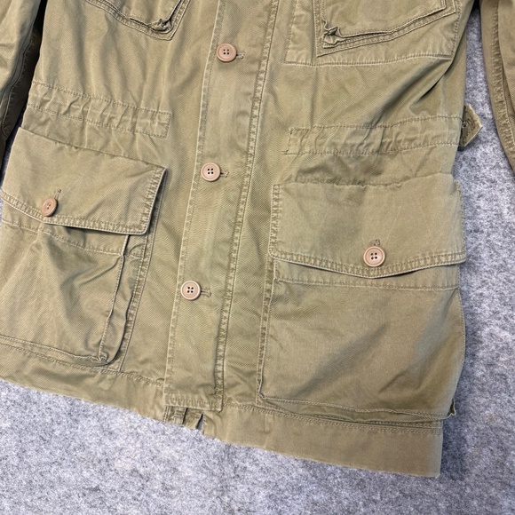 J.Crew Olive Green Utility Military Jacket Women’s 100% Cotton Field Coat Small - Picture 5 of 12